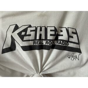 KSHE 95 Real Rock Radio Cut Up Tank White Distressed St. Louis size S/M